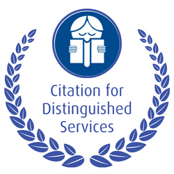 CBCA Citation for Distinguished Service logo